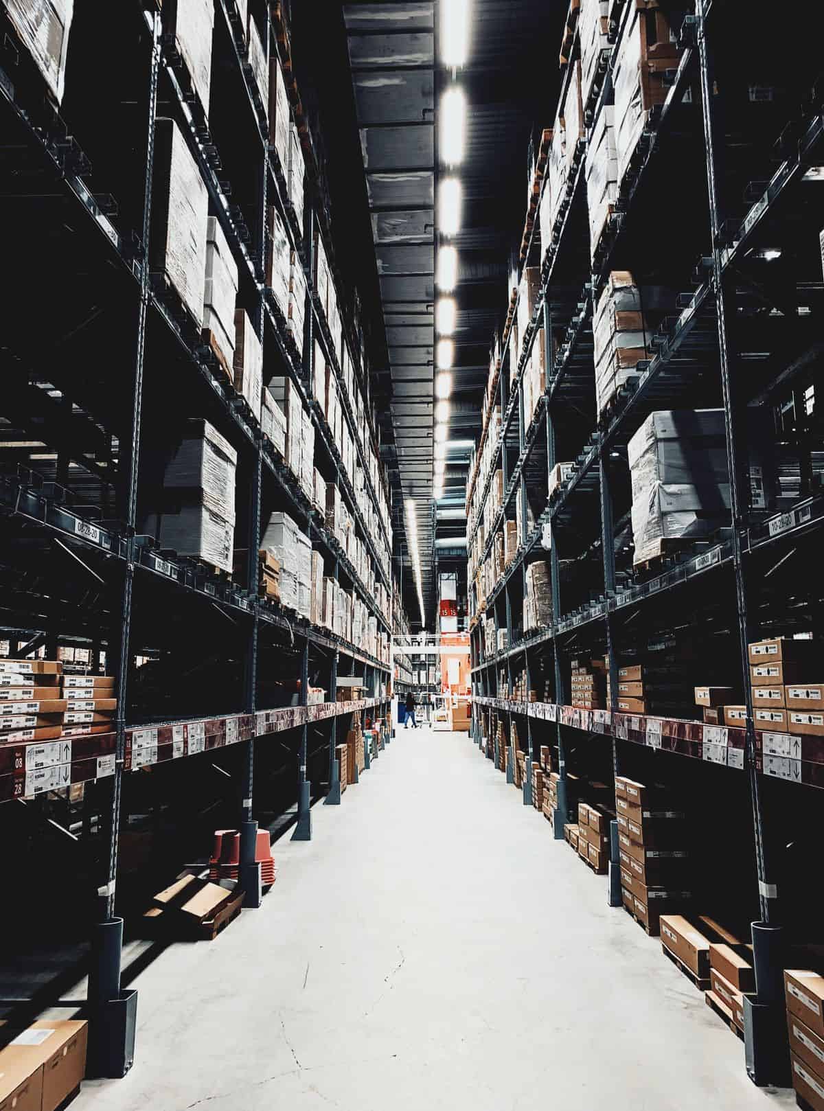 Wide Cleveland distribution center aisle representing warehouse leadership hiring